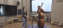 Eben Double Bass & Marta Pérez, Walking On The Moon. Duet contrabaix i veu.